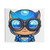 Cute ice superhero glasses tapestry