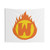 Superhero Letter W Fire Insignia Tapestry