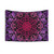 Cursed Kaleidoscope Pink Mushroom Tapestry