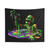 Neon Skeleton Tapestry for Spooky Halloween Decor