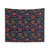 Trippy Psychedelic Indian Inspired Floral Design Tapestry