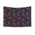 Trippy Psychedelic Indian Inspired Floral Design Tapestry