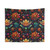 Trippy Psychedelic Floral Tapestry