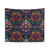 Trippy Psychedelic Indian Om Floral Tapestry