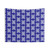 Optical Illusion Trippy Blue and White Tapestry