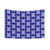 Optical Illusion Trippy Blue and White Tapestry
