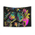 Colorful Trippy Frog Mandala Tapestry