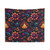 Trippy Psychedelic Floral Tapestry