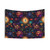 Trippy Psychedelic Floral Tapestry