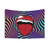 Psychedelic Trippy Mouth Design Tapestry