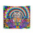 Trippy Taco Pizza Cat Tapestry Wall Hanging