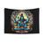 Psychedelic Lord Shiva Tapestry - Colorful Hindu Deity Art