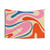 Retro Abstract Tapestry with Swirl Pattern in Bold Colors