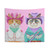 Cowboy Cats Tapestry featuring a Ginger Cat and Ragdoll Cat in Western-inspired Attire