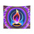 Psychedelic Flames Pattern Tapestry