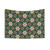 Psychedelic Lily Pads and Star Flowers Pattern Tapestry