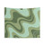 Abstract Green Swirl Tapestry Wall Art