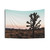 Vibrant desert tapestry featuring a red horizon chill scene