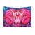 Psychedelic Glittery Ram Tapestry
