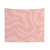 Double Pink Retro Modern Abstract Tapestry