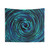 Turquoise Futuristic Vortex Tapestry