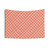 Geometric Pattern Trippy Salmon Tapestry