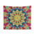 Stained Glass Mandala Tapestry - Trippy Flower Power Wall Art