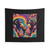 Retro Trippy Chimpanzee Ice Cream Tapestry