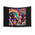 Retro Trippy Chimpanzee Ice Cream Tapestry