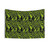 Psychedelic Lime Green and Black Pattern Tapestry Wall Hanging