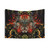 Psychedelic Fire Jazz Cat Tapestry