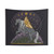 Mystical Universe Horse Tapestry with Horses, Moons, and Stars