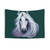 Beautiful white unicorn design tapestry