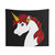Vibrant Red Unicorn Tapestry Wall Hanging