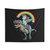 Cool Unicorn Riding T-Rex Tapestry