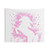 Rearing Pink Unicorn Silhouette Tapestry