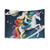 Colorful Mermaid Riding Unicorn Painting Tapestry Wall Hanging