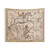Vintage Celestial Tapestry Featuring Canis Major, Canis Minor, Monoceros, and Argo Navis