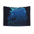 The Last Unicorn Night Forest Tapestry featuring a magical unicorn in a dark, enchanted forest