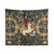 Floral Fantasy Unicorn Tapestry