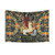 Floral Fantasy Unicorn Tapestry