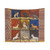 Medieval Bestiary Tapestry with Fantastic Animals in Gold, Red, and Blue Colors