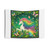 Magical Unicorn in Flower Garden Tapestry