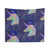Magical Unicorn Dreams Tapestry with Crescent Moon