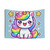 Colorful Unicorn Tapestry with Sparkles and Rainbows