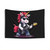 Punk Unicorn Tapestry with Rockin' Goth Unicorn Guitar Band Design