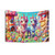 Colorful Unicorn Candyland Tapestry