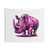 Pink Rhino Tapestry Wall Hanging