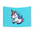 Cute and Colorful Unicorn Fantasy Art Tapestry