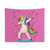 Colorful Dancing Unicorn Tapestry